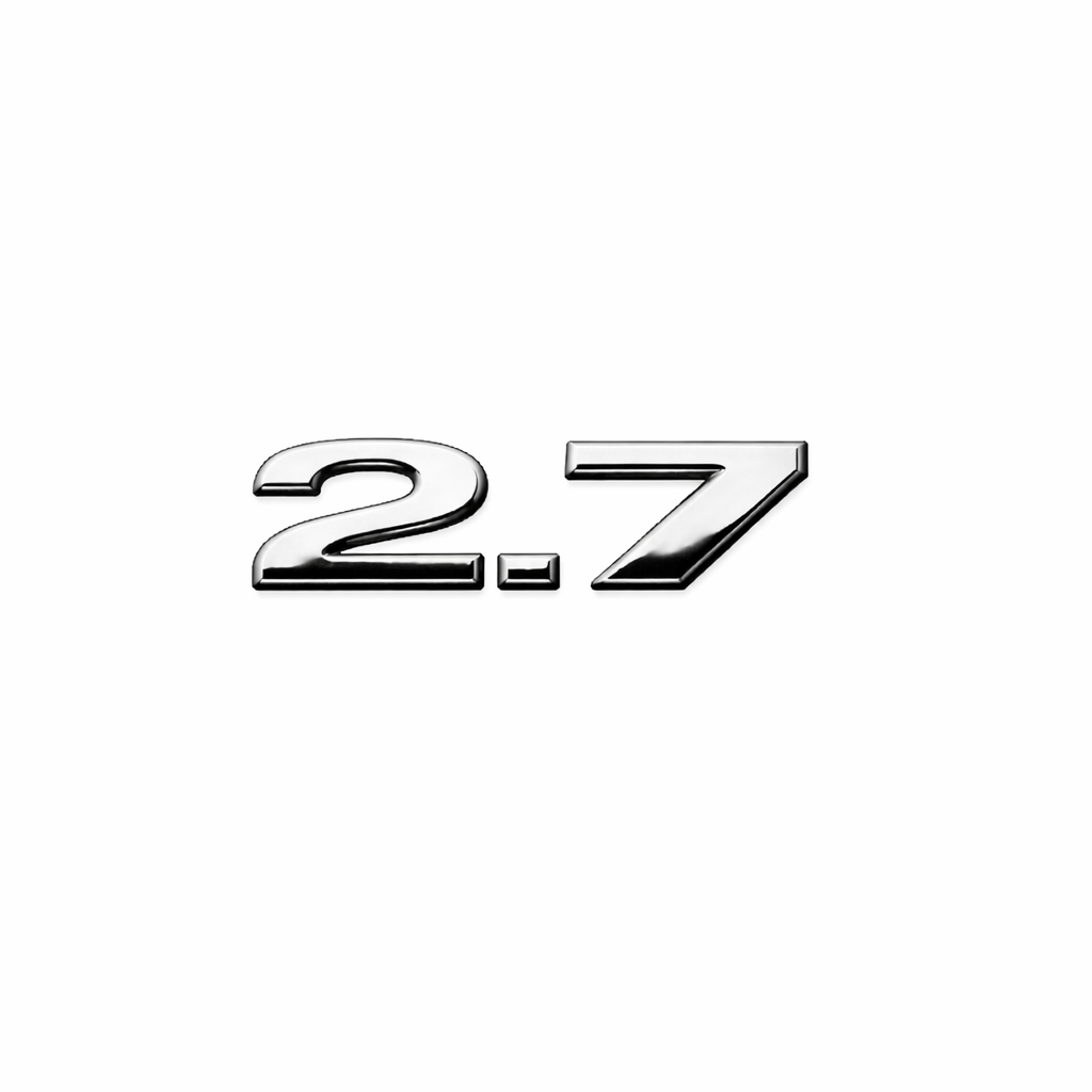 2.7 Krom Bagaj Yazısı Audi Uyumlu