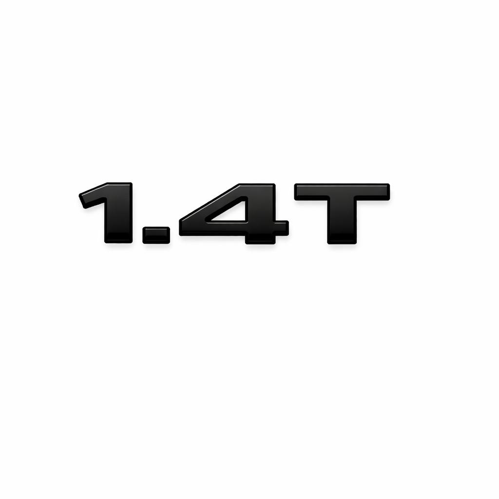 1.4T Siyah Bagaj Yazısı Audi Uyumlu