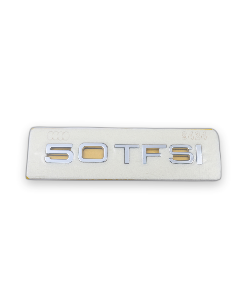 50 TFSI Ölçü: 147x20 mm Krom Bagaj Yazısı Audi Uyumlu