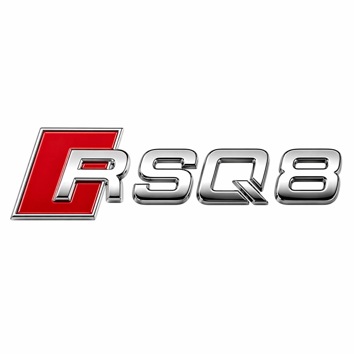RS Q8 Krom Bagaj Yazısı Audi Uyumlu