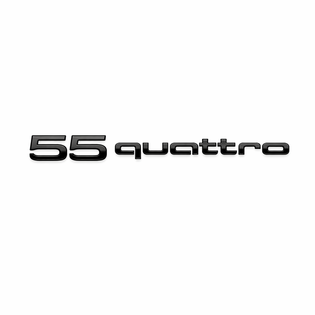 Quattro Siyah Bagaj Yazısı Audi Uyumlu