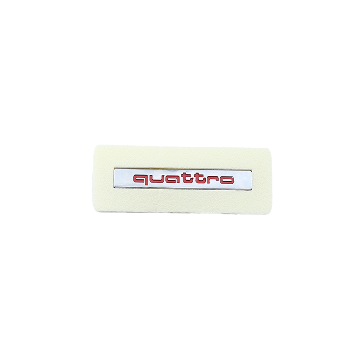Quattro Audi Quattro bagaj yazısı, 100 x 15 ölçüsünde. Krom Kırmızı Bagaj Yazısı Audi Uyumlu