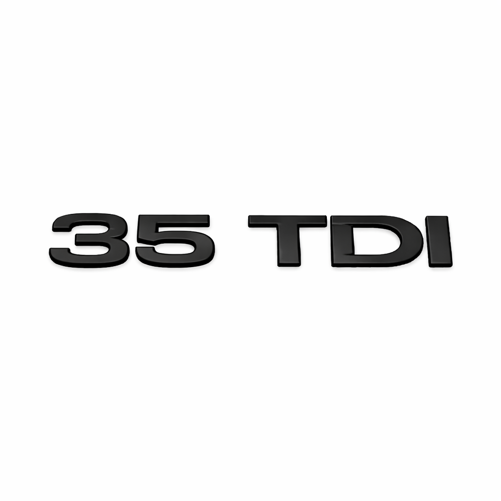 35 TDI Siyah Bagaj Yazısı Audi Uyumlu