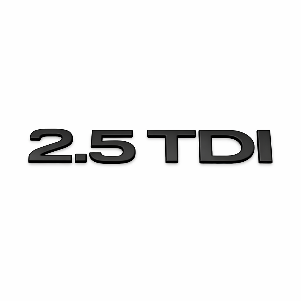 2.5 TDI Siyah Bagaj Yazısı Audi Uyumlu