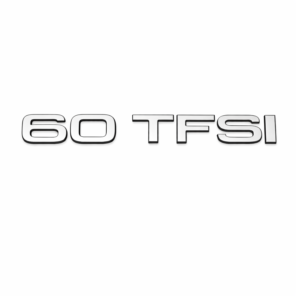 60 TFSI Krom Bagaj Yazısı Audi Uyumlu