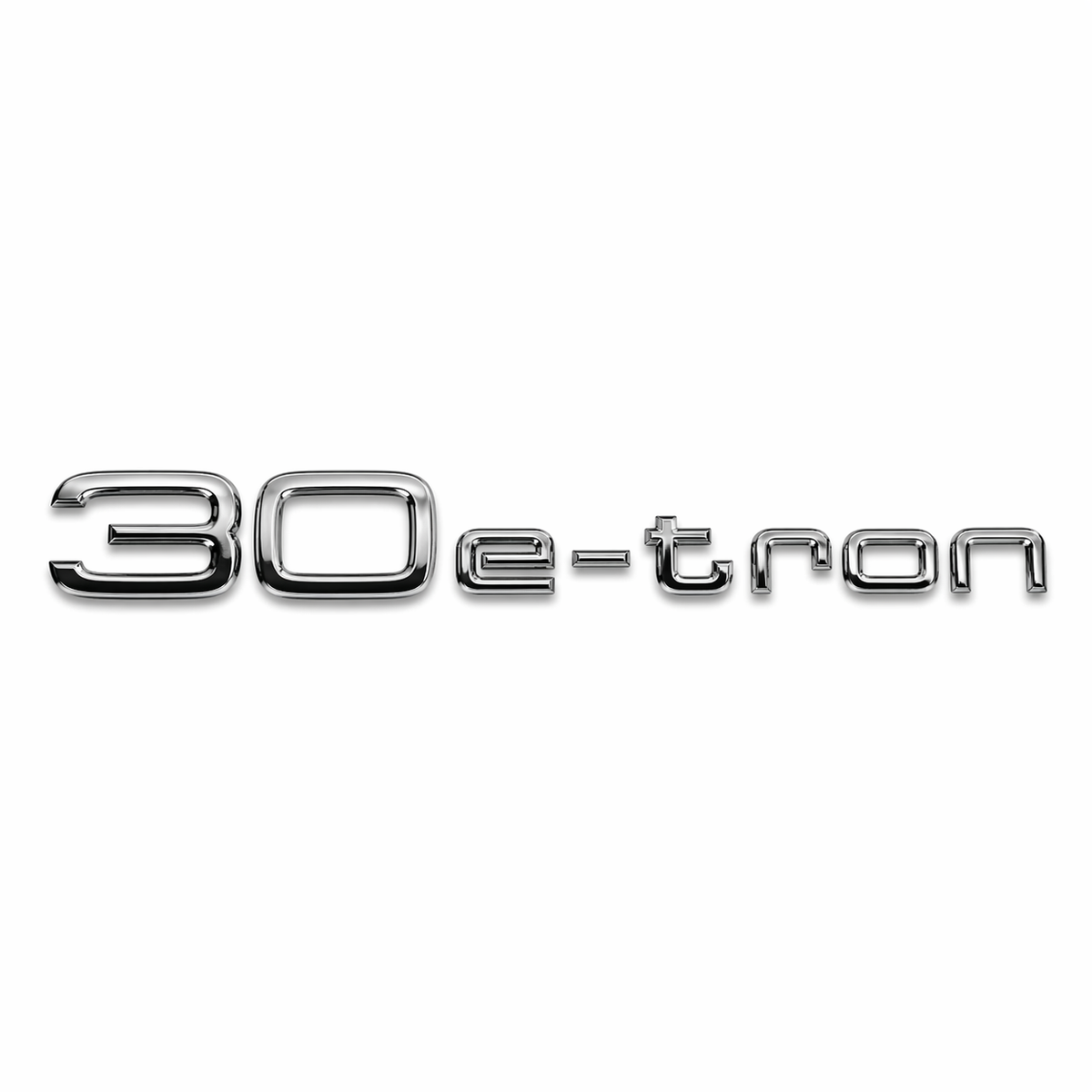 30E-TRON Krom Bagaj Yazısı Audi Uyumlu
