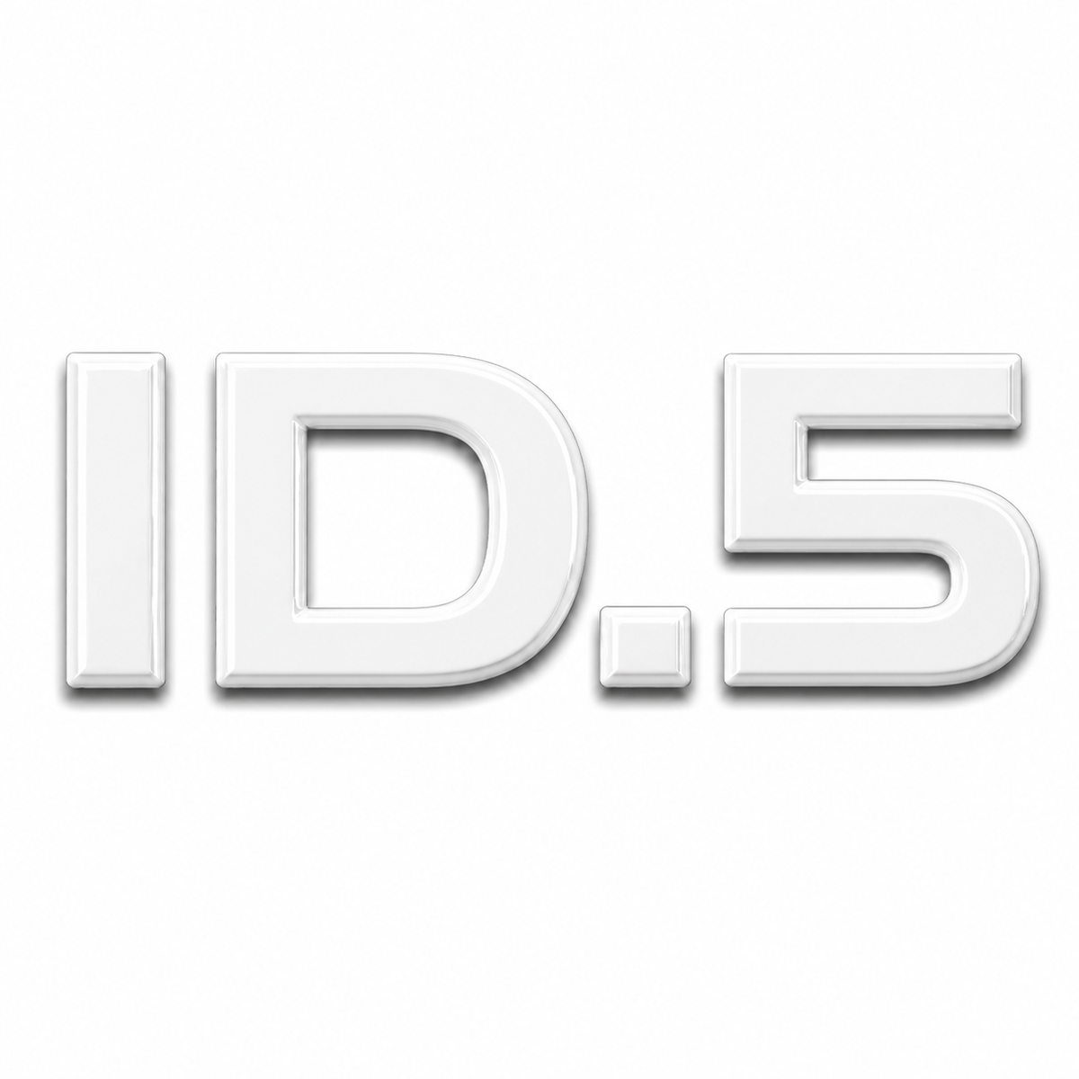 ID.5 Beyaz Bagaj Yazısı Audi Uyumlu