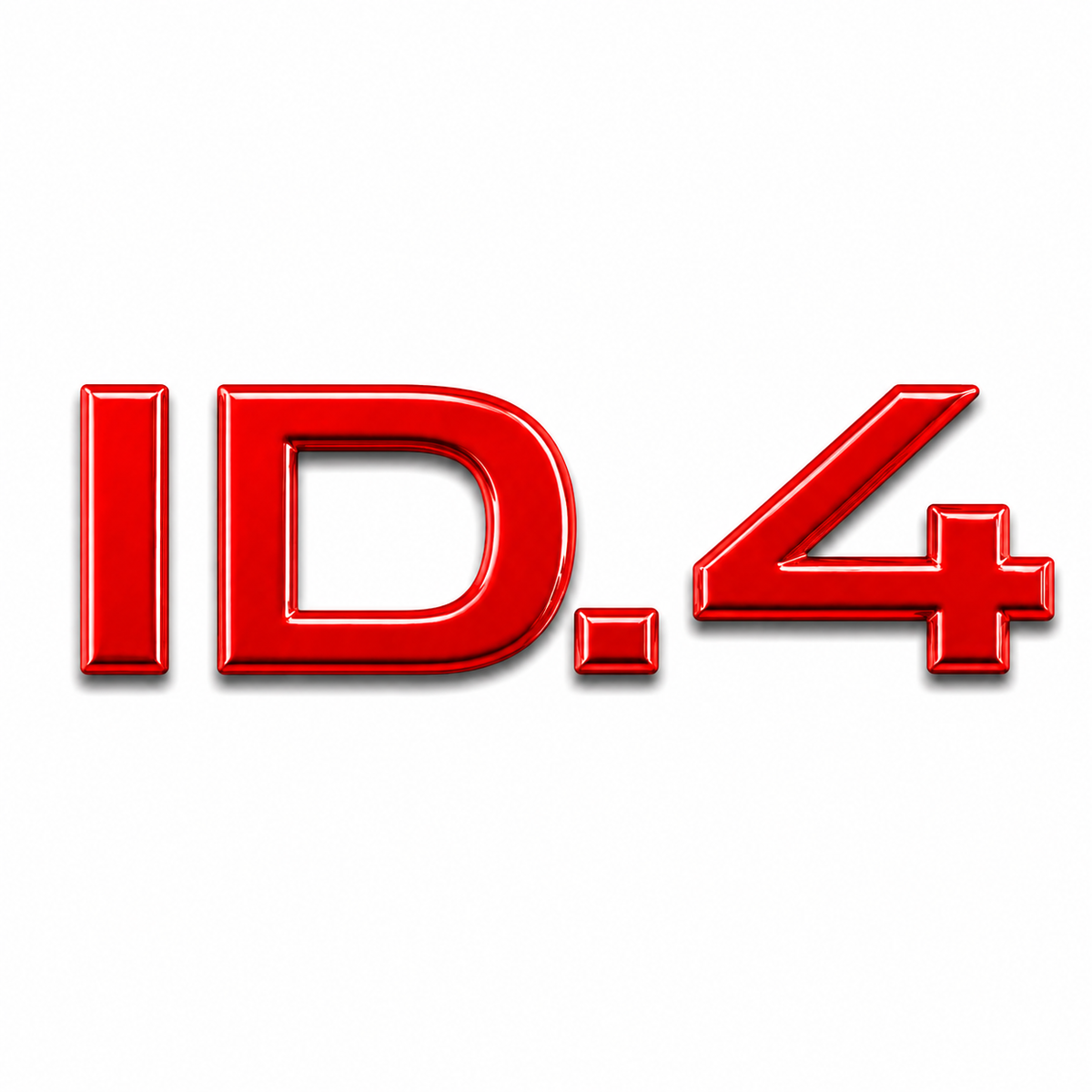 ID.4 Kırmızı Bagaj Yazısı Audi Uyumlu