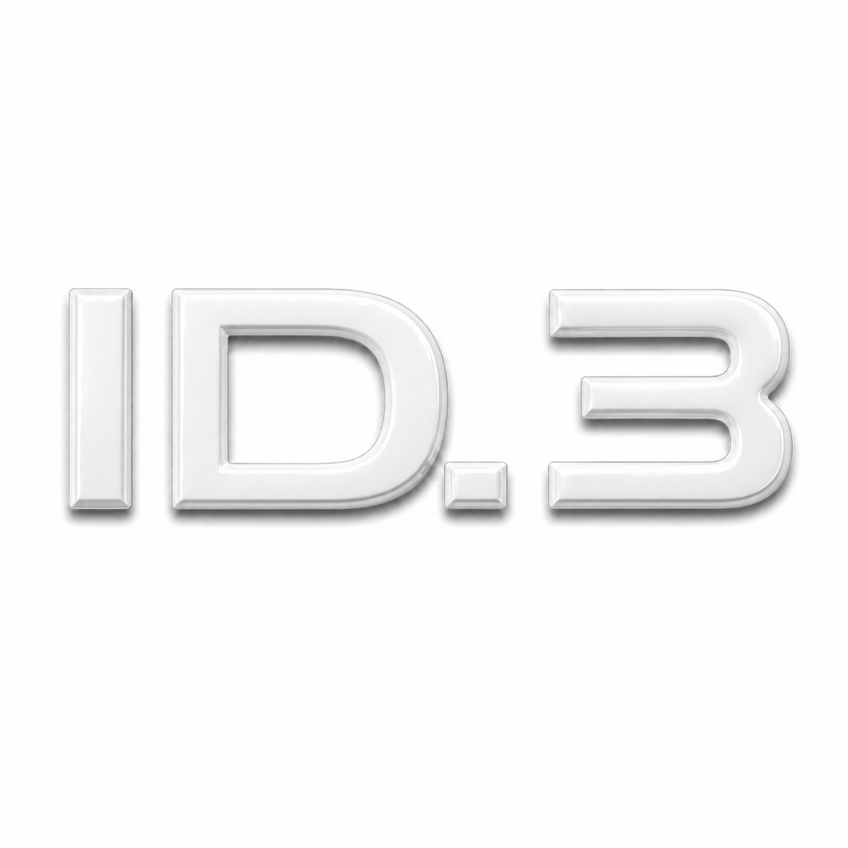 ID.3 Beyaz Bagaj Yazısı Audi Uyumlu