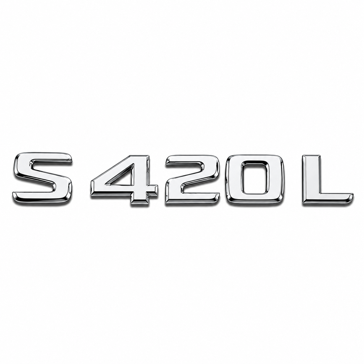 S 420L Krom Bagaj Yazısı Mercedes-Benz Uyumlu
