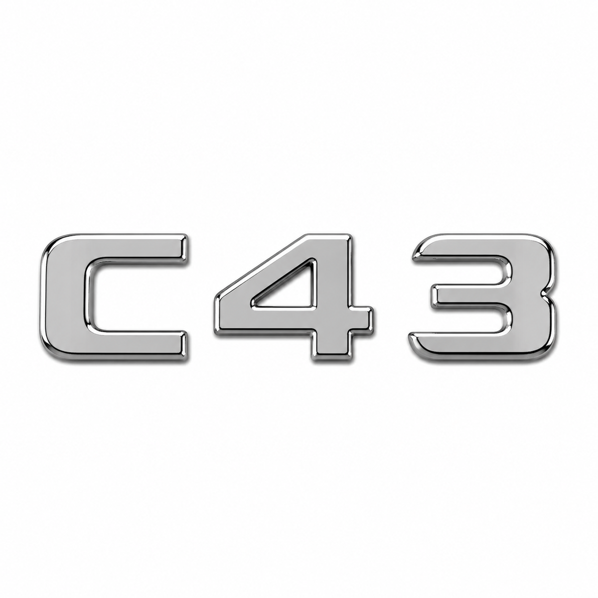 C 43 Krom Bagaj Yazısı Mercedes-Benz Uyumlu