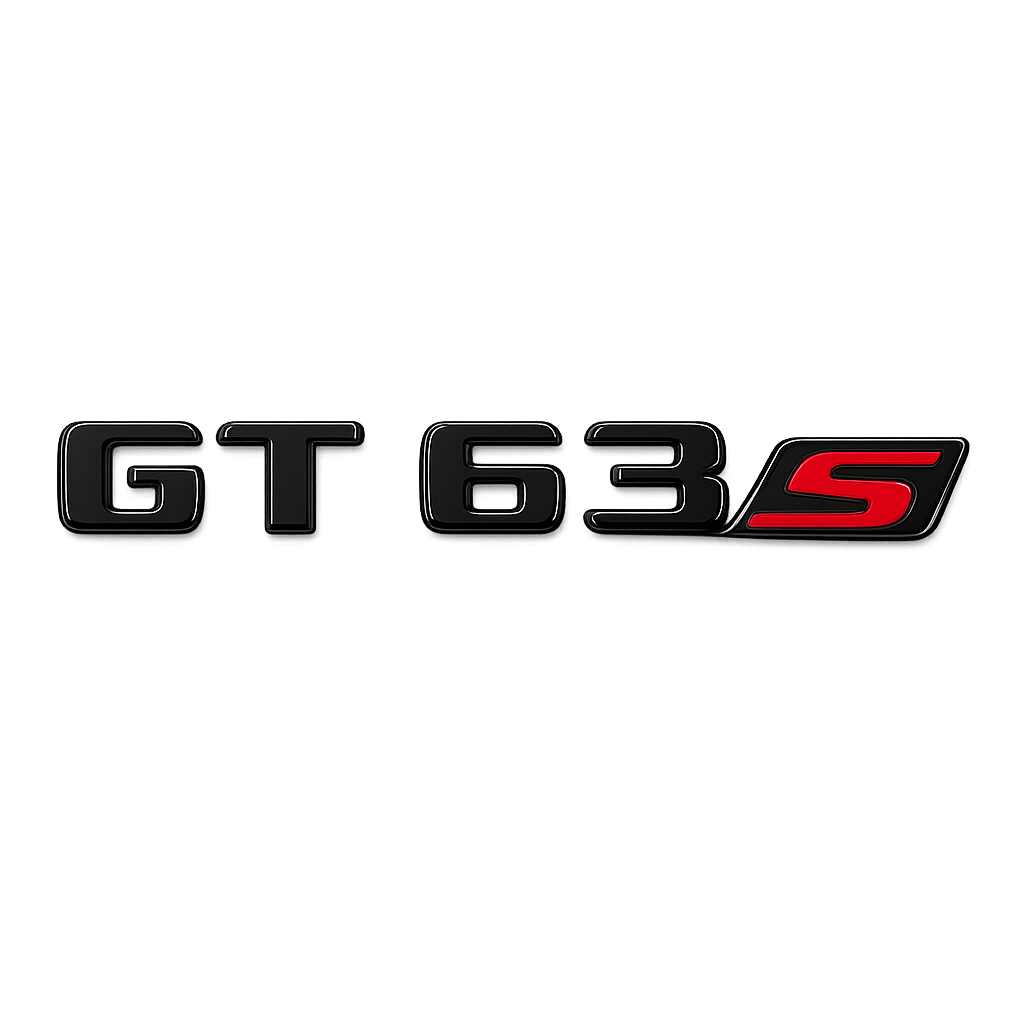 GT 63s Siyah Bagaj Yazısı Mercedes-Benz Uyumlu