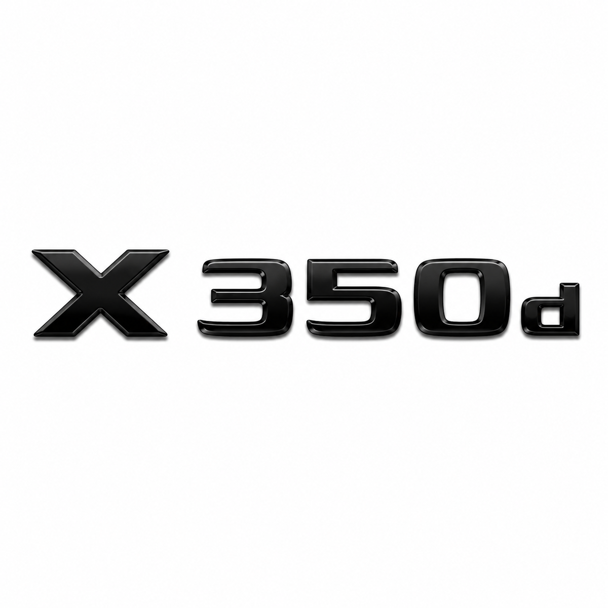 X 350d Siyah Bagaj Yazısı Mercedes-Benz Uyumlu