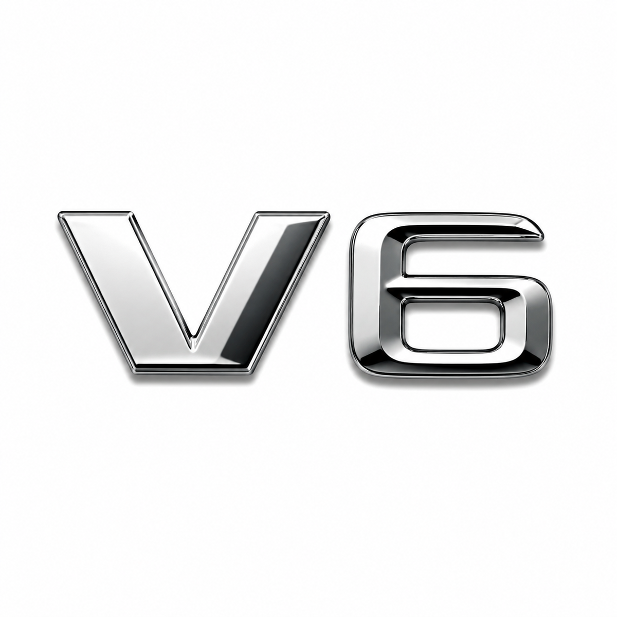 V 6 Krom Bagaj Yazısı Mercedes-Benz Uyumlu