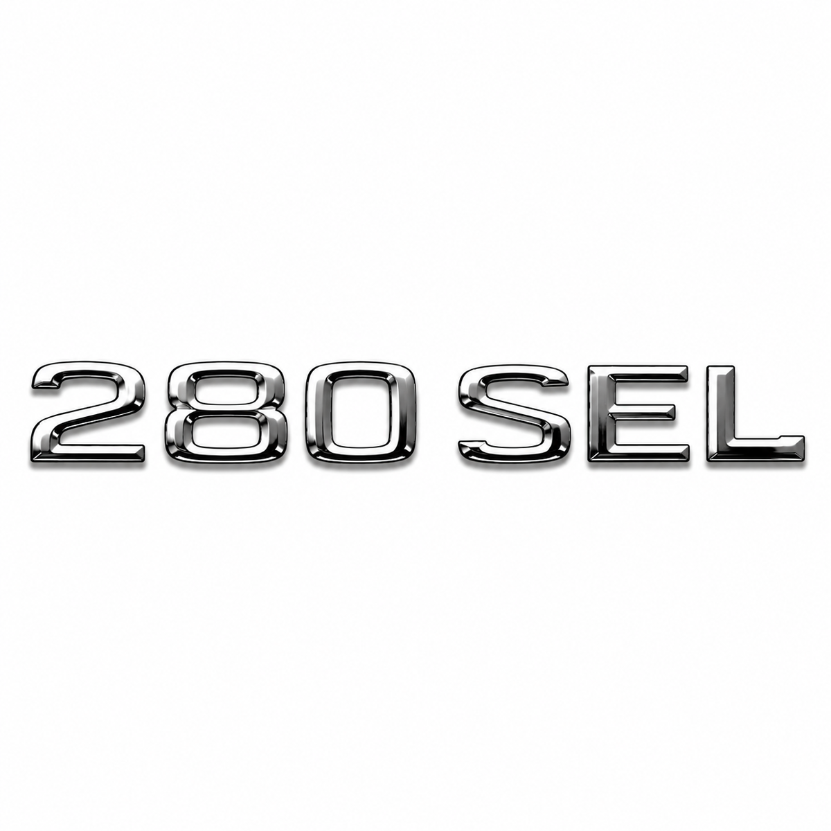 280 SEL Krom Bagaj Yazısı Mercedes-Benz Uyumlu
