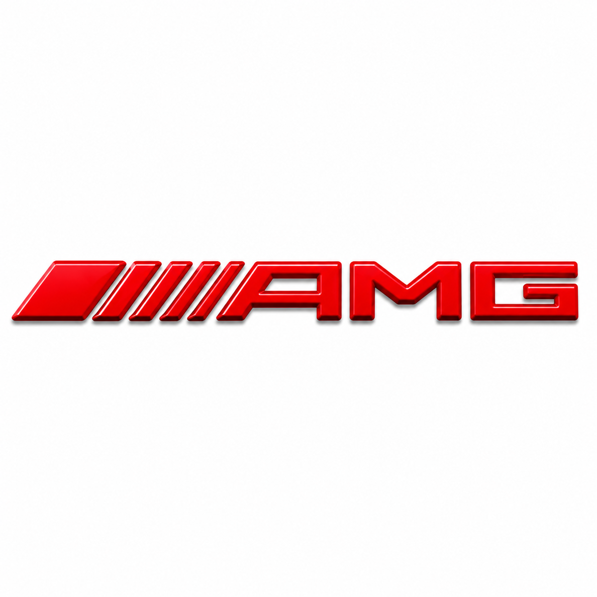 AMG Üçgen Tip Konsol Kırmızı Otomotiv Yazısı Mercedes-Benz Uyumlu