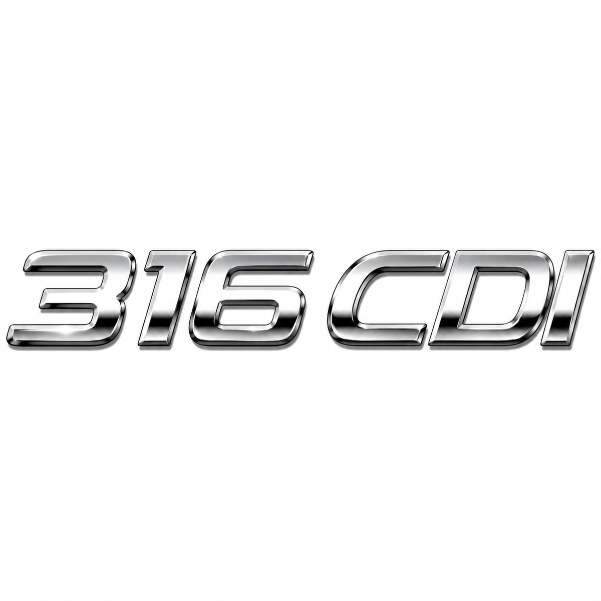 316 CDI Mercedes-Benz 316 CDI yazısı Krom Bagaj Yazısı Mercedes-Benz Uyumlu