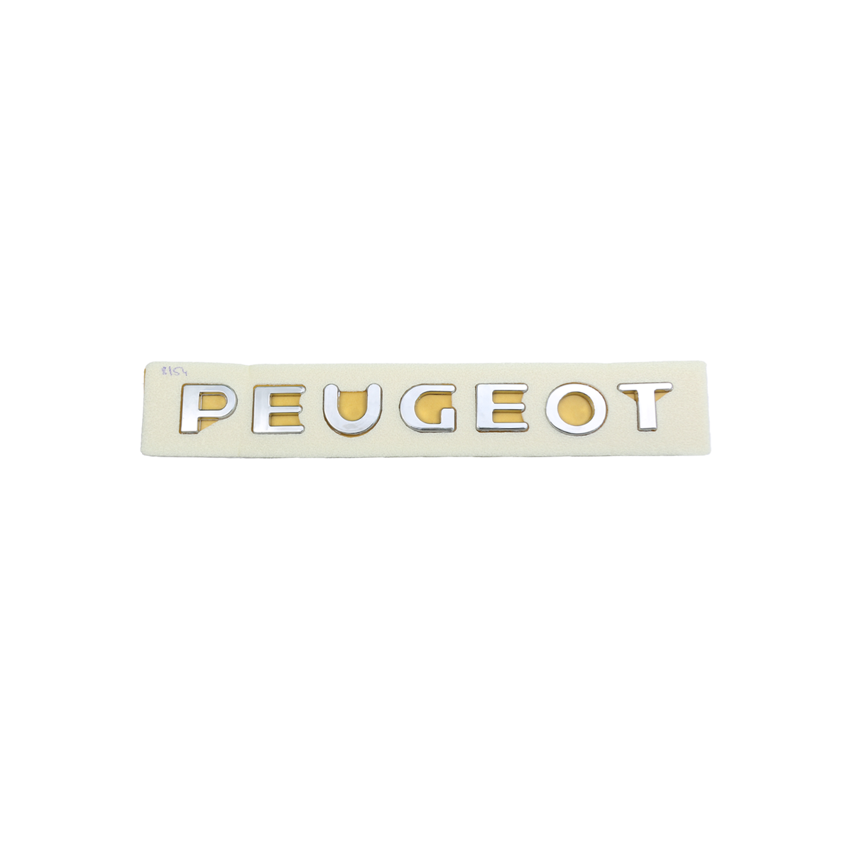 Peugeot 260x25 mm ölçü, krom renk Krom Bagaj Yazısı Peugeot Uyumlu