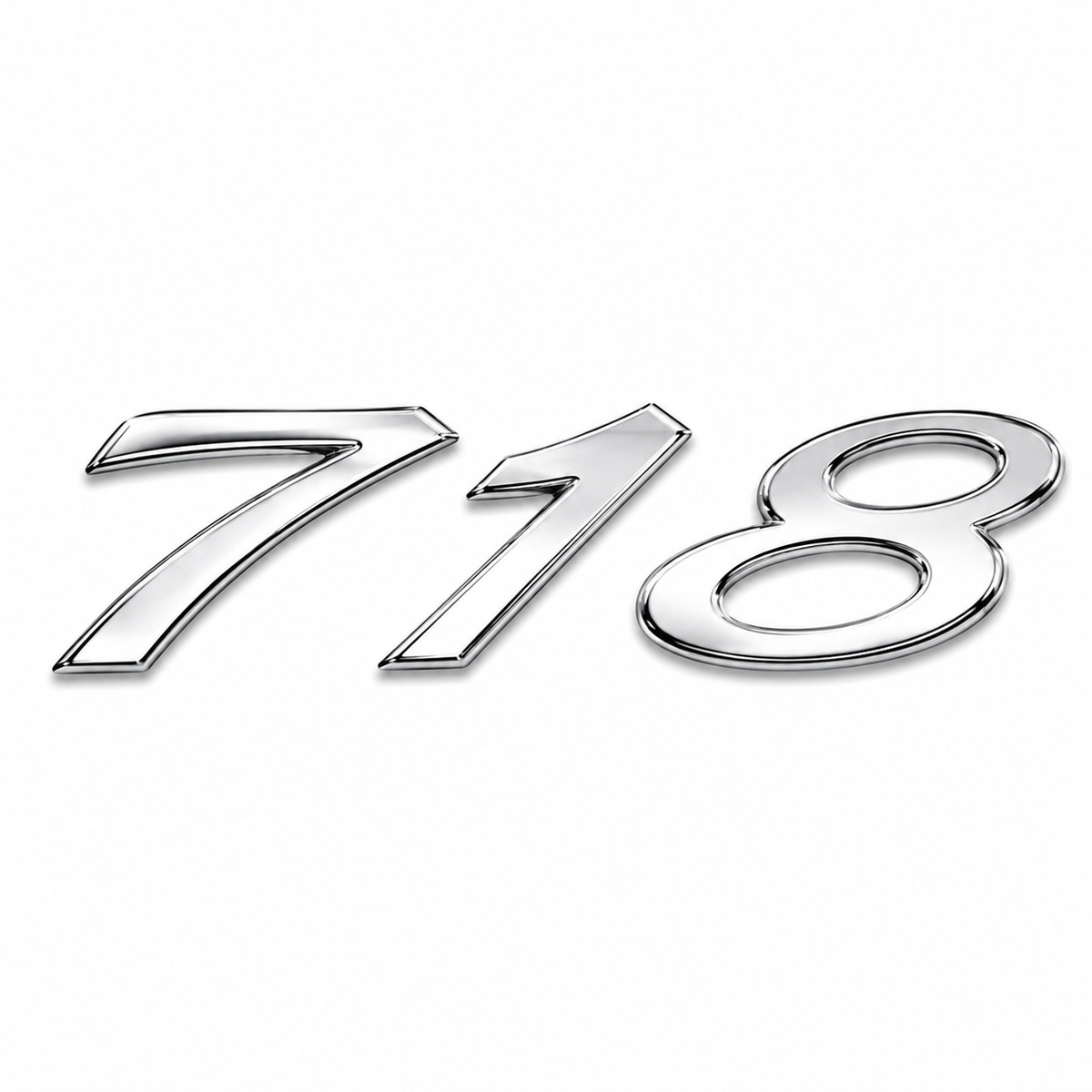 718 Krom Bagaj Yazısı Porsche Uyumlu