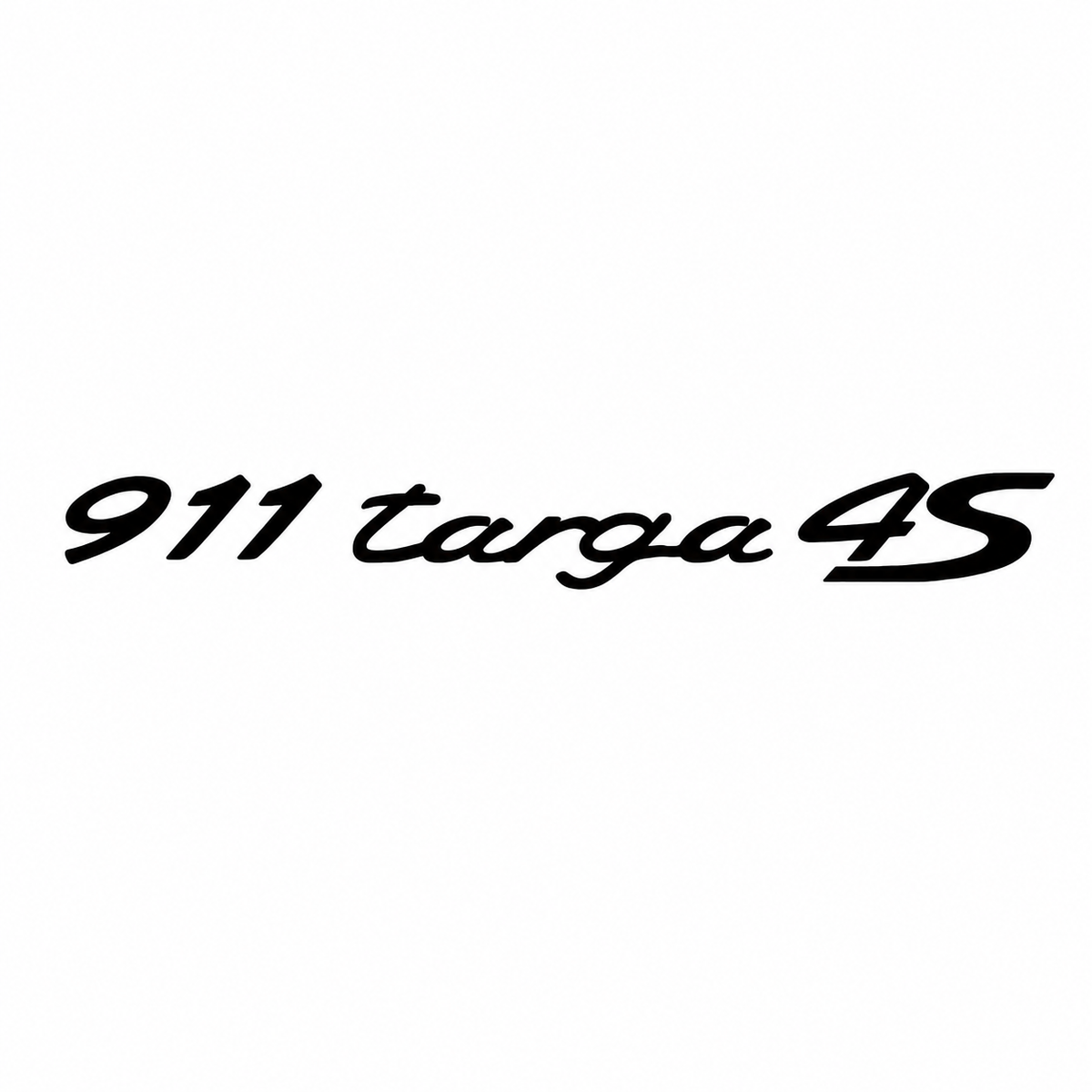911 Targa 4S Siyah Bagaj Yazısı Porsche Uyumlu
