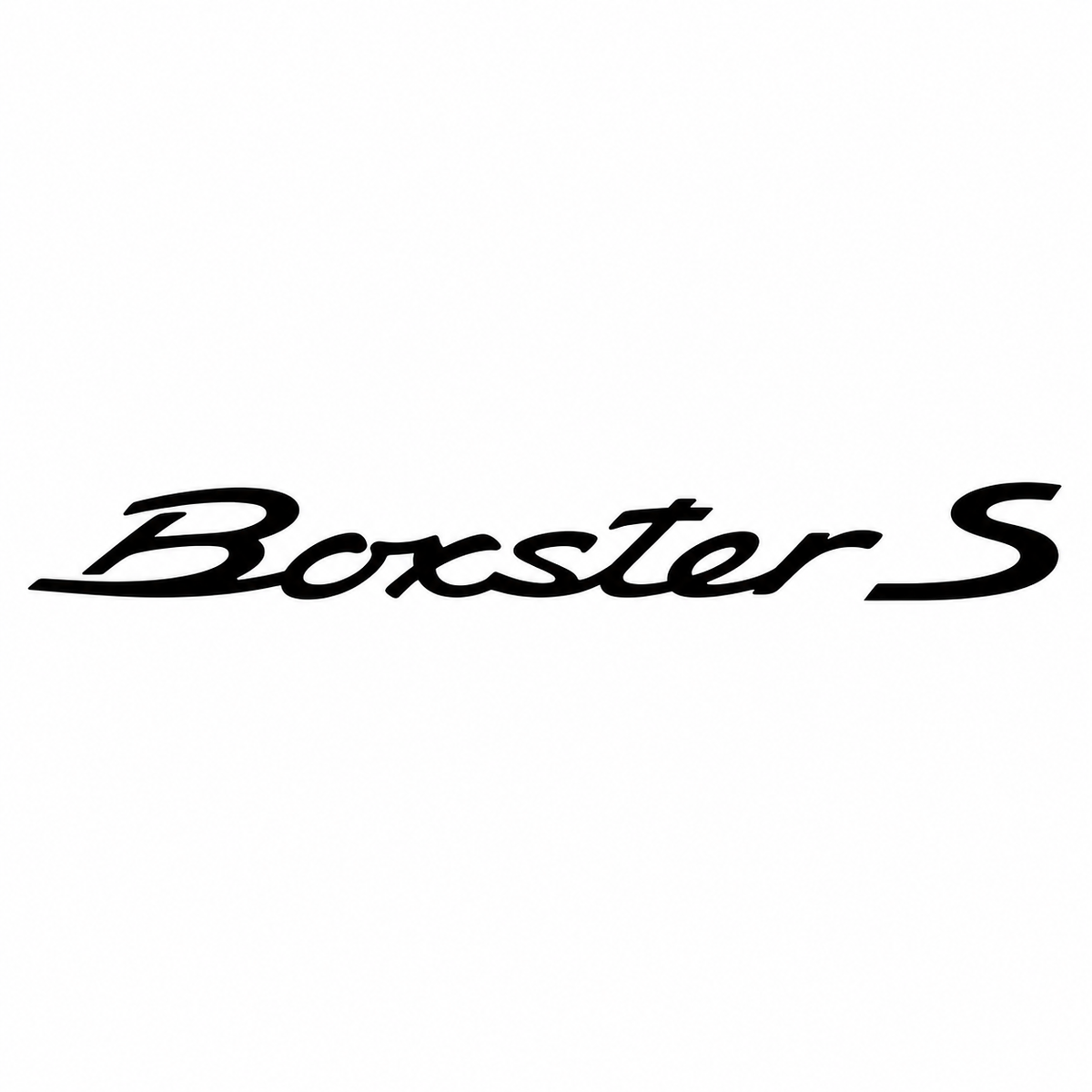 Boxster S Büyük varyant Siyah Bagaj Yazısı Porsche Uyumlu