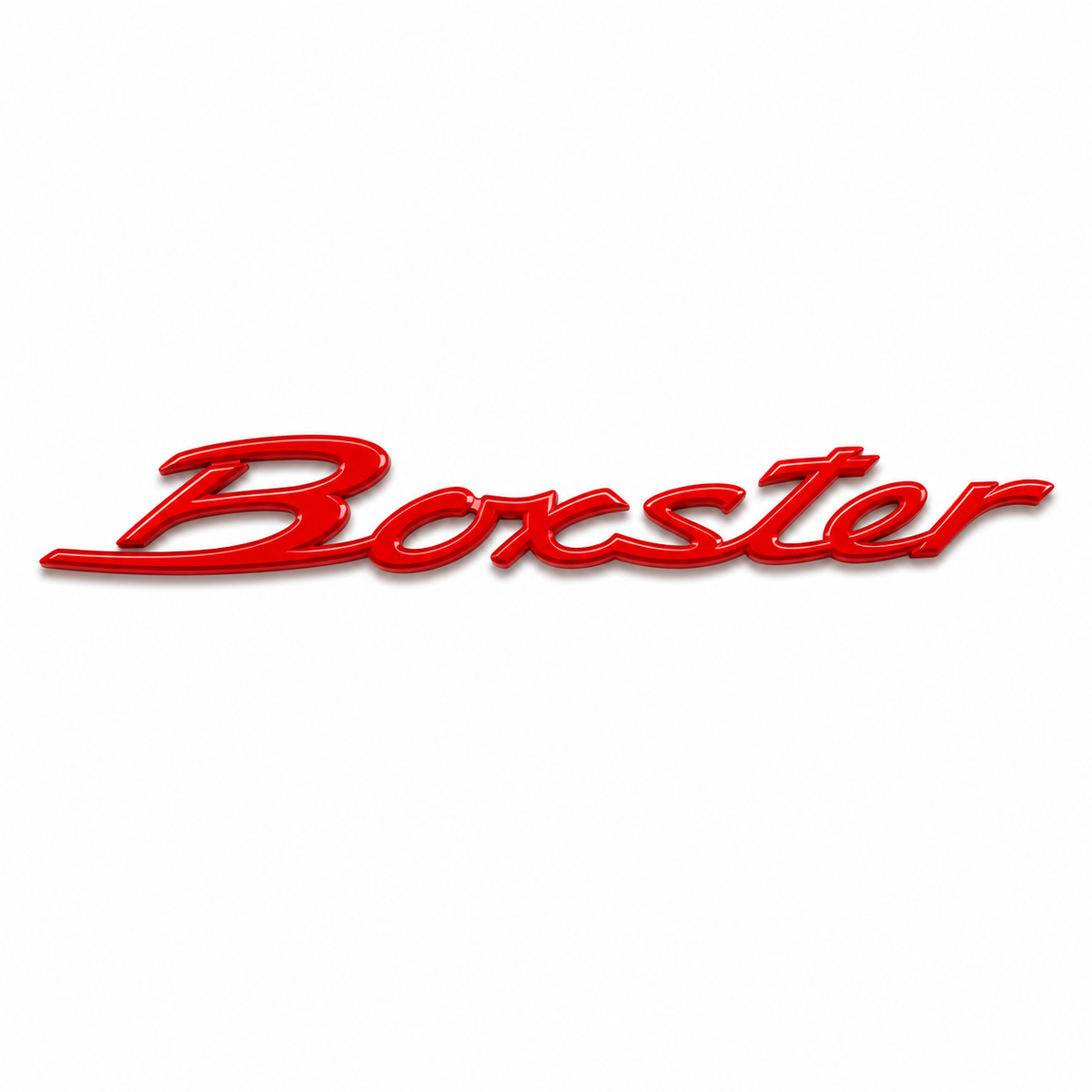 Boxster Küçük varyant, kırmızı renk Kırmızı Bagaj Yazısı Porsche Uyumlu