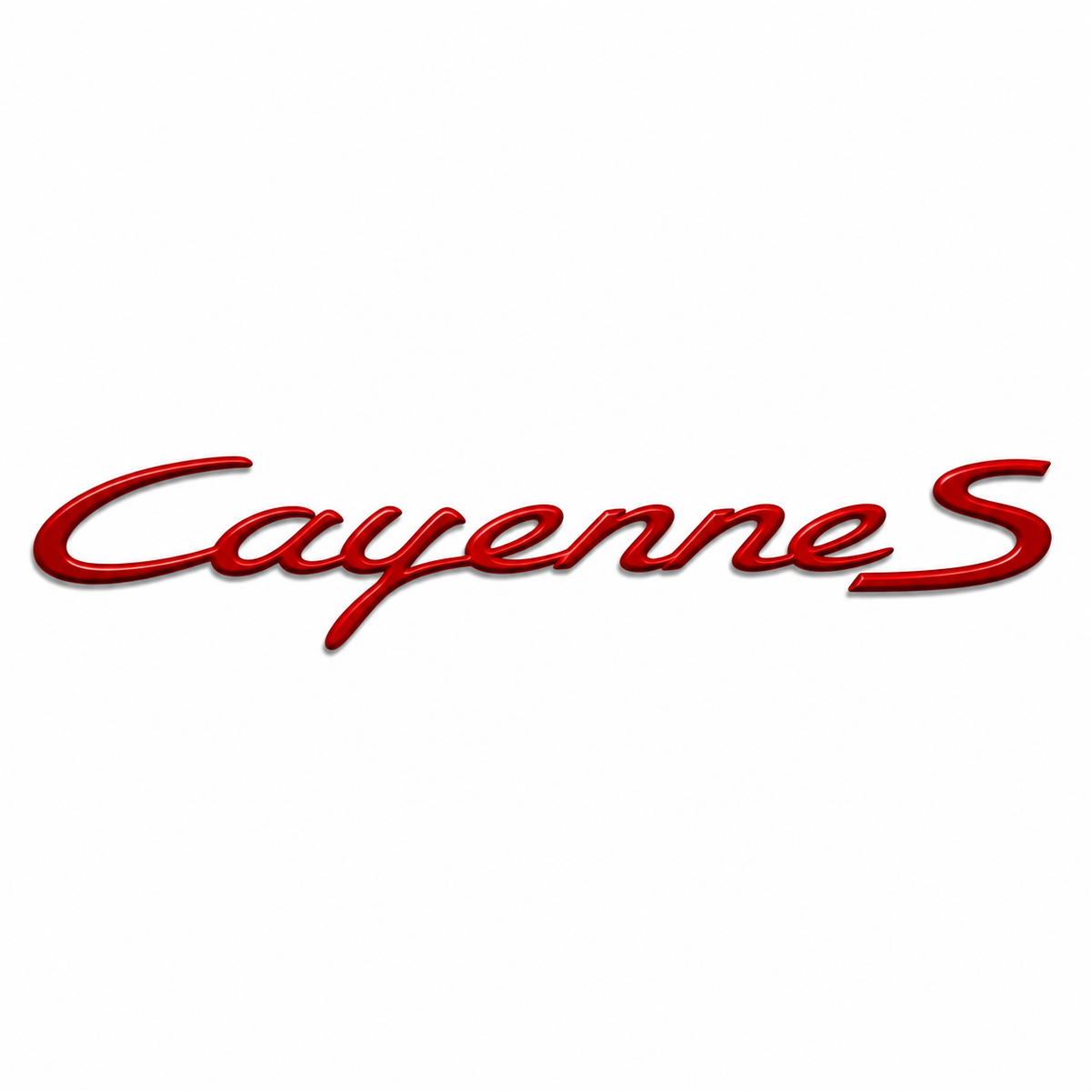 Cayenne S Büyük Kırmızı Bagaj Yazısı Porsche Uyumlu