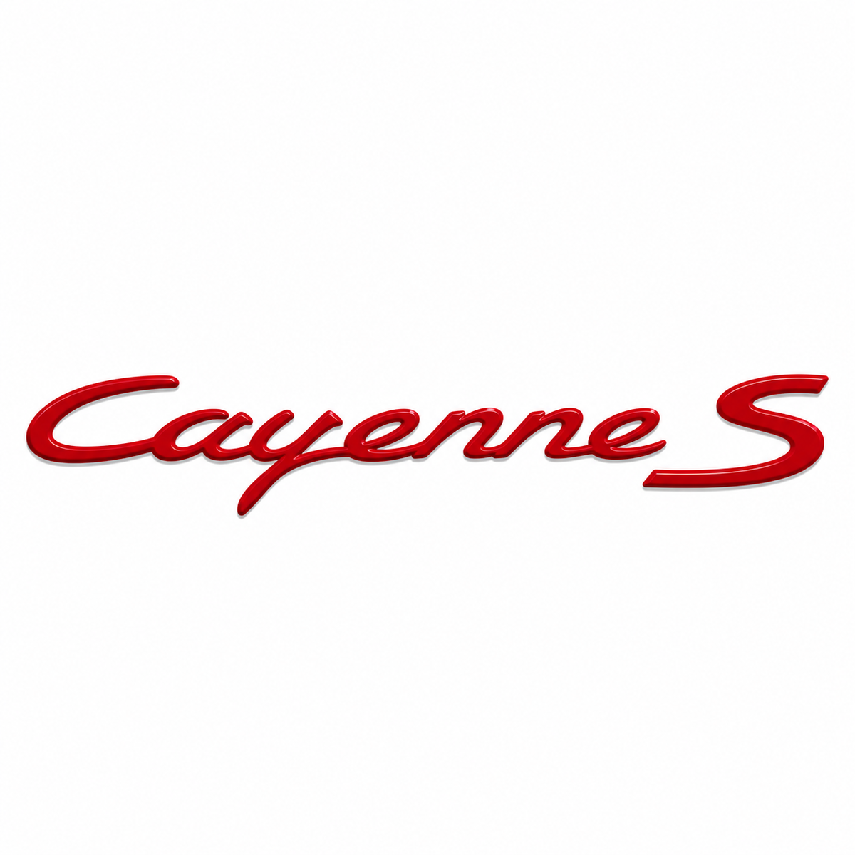 Cayenne S Küçük varyant Kırmızı Bagaj Yazısı Porsche Uyumlu