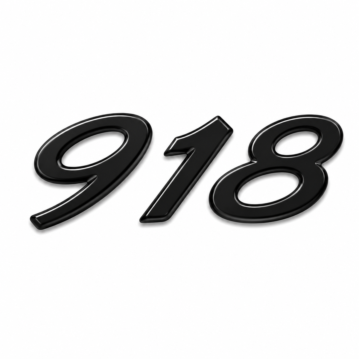 918 Siyah Bagaj Yazısı Porsche Uyumlu