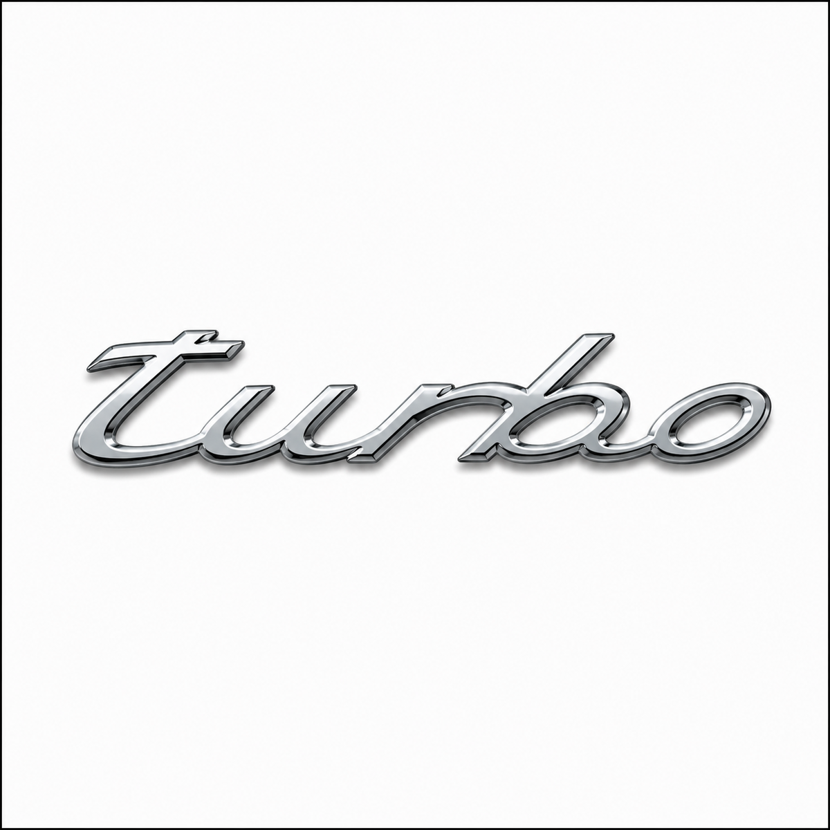 Turbo Krom Bagaj Yazısı Porsche Uyumlu