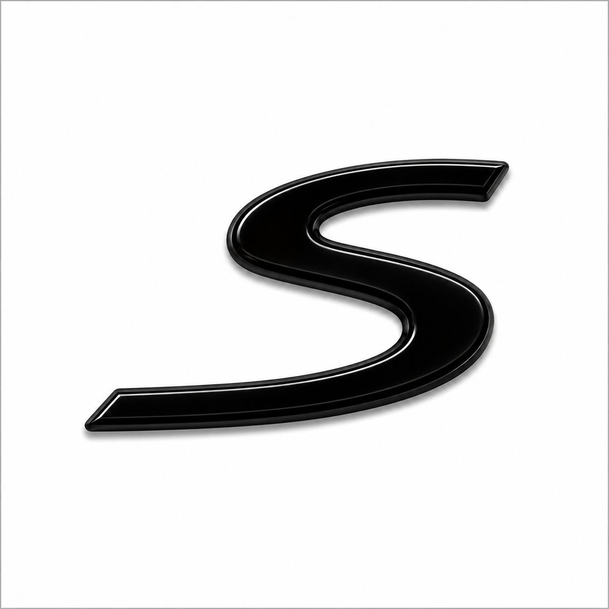 S Siyah Bagaj Yazısı Porsche Uyumlu
