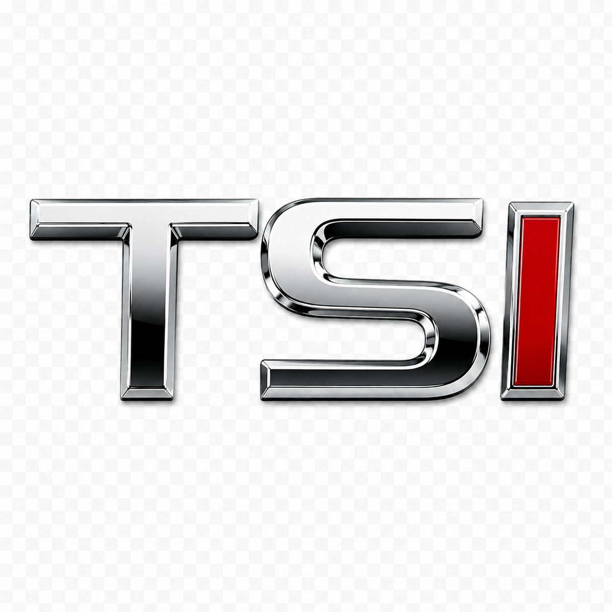 TSI Krom Kırmızı Bagaj Yazısı Skoda Uyumlu