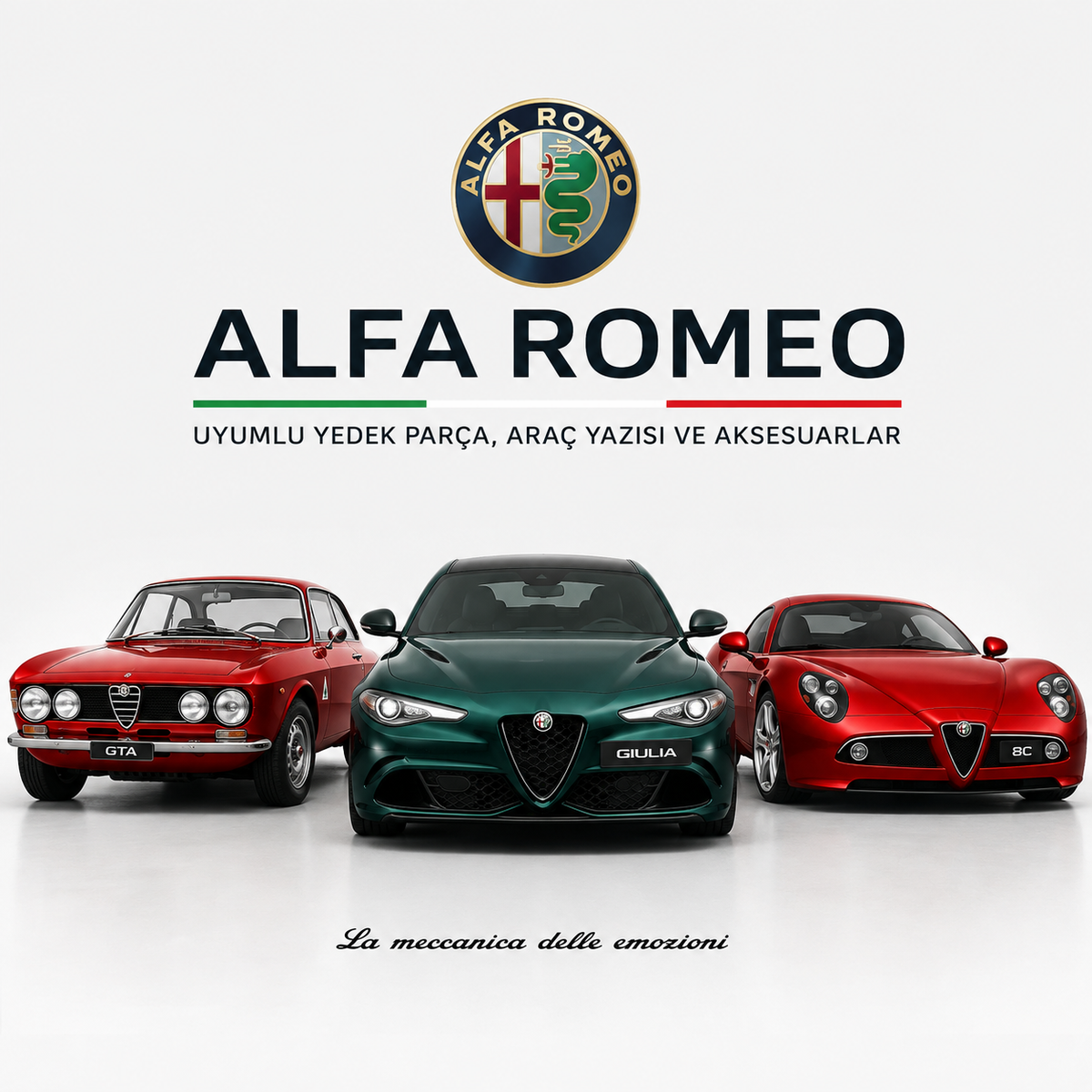 Alfa Romeo Uyumlu Yedek Parça, Araç Yazısı ve Aksesuarlar