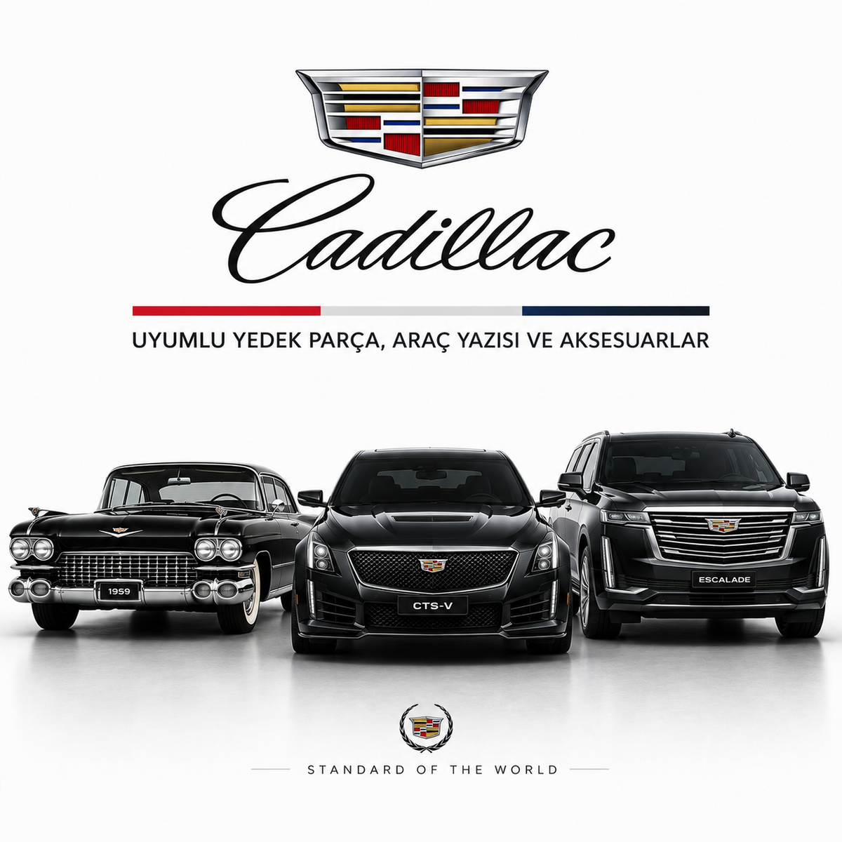 Cadillac Uyumlu Yedek Parça, Araç Yazısı ve Aksesuarlar