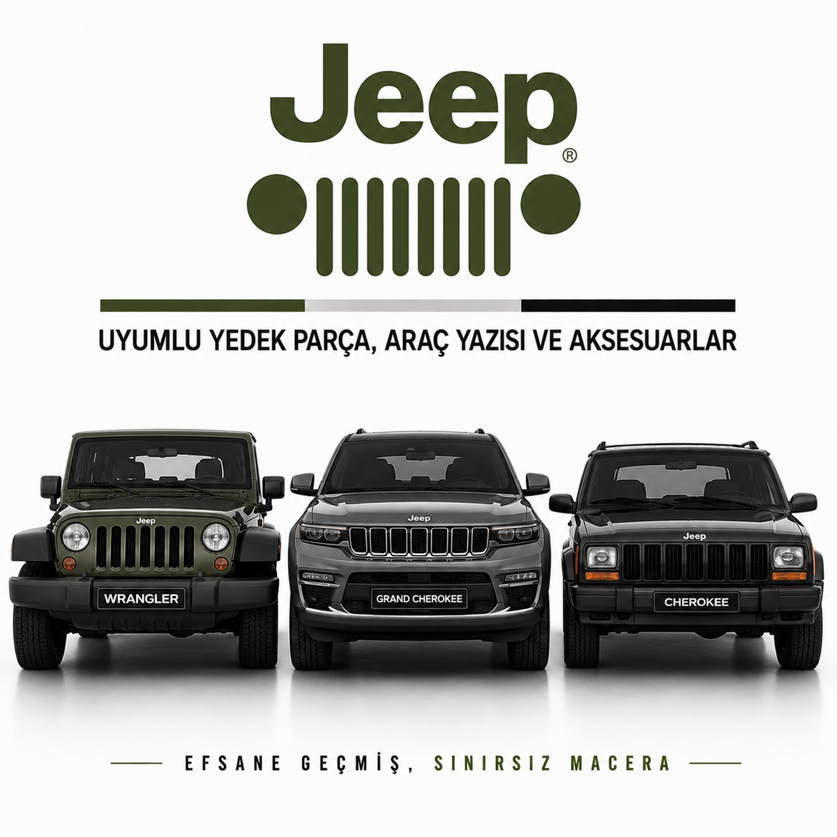 Jeep Uyumlu Yedek Parça, Araç Yazısı ve Aksesuarlar