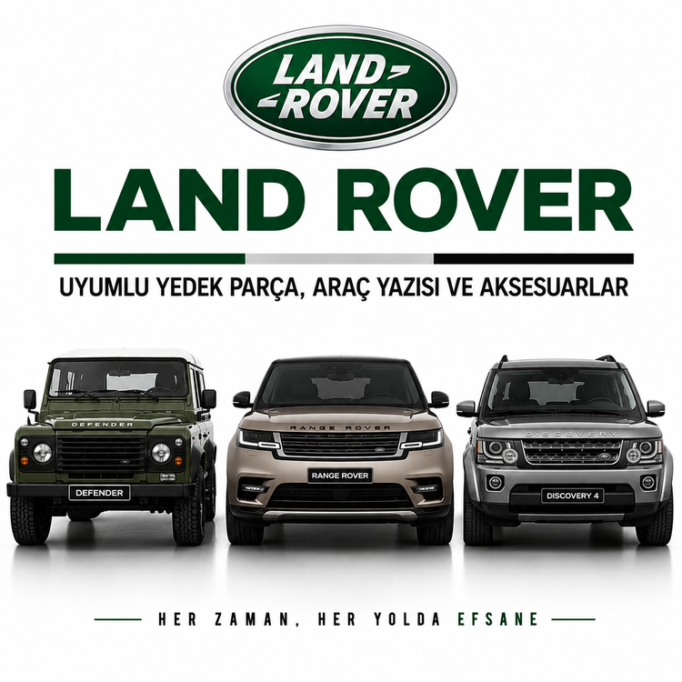 Land Rover Uyumlu Yedek Parça, Araç Yazısı ve Aksesuarlar