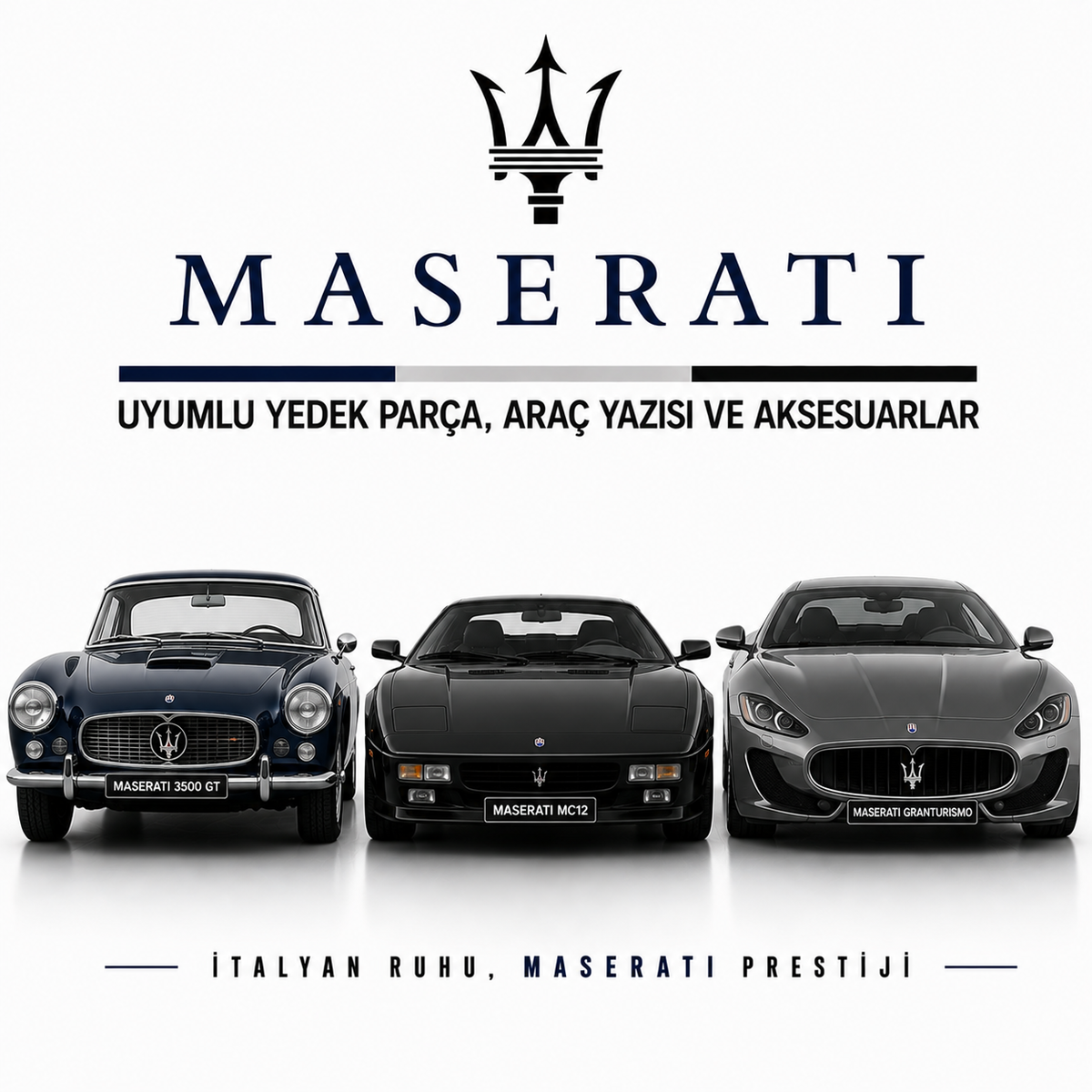 Maserati Uyumlu Yedek Parça, Araç Yazısı ve Aksesuarlar