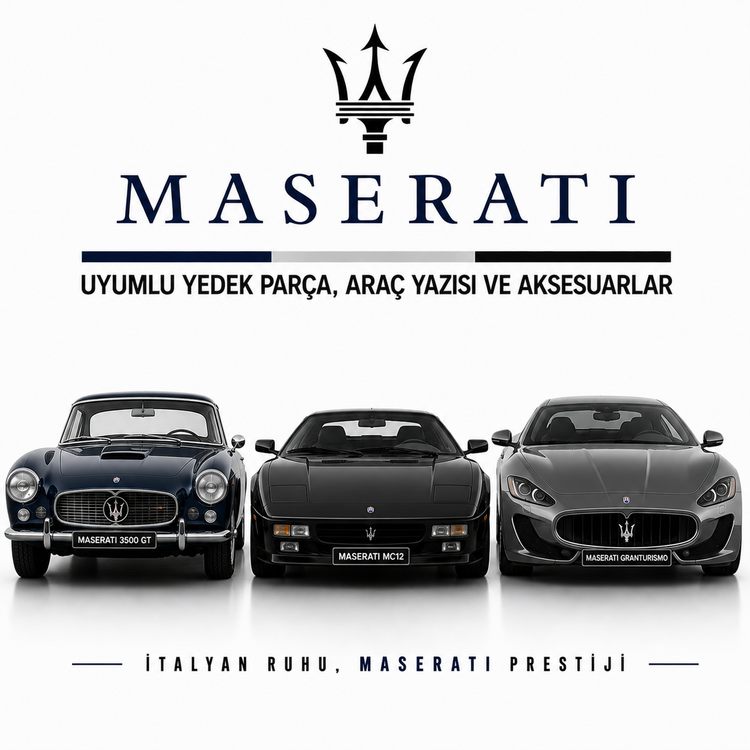 Maserati Uyumlu Yedek Parça, Araç Yazısı ve Aksesuarlar