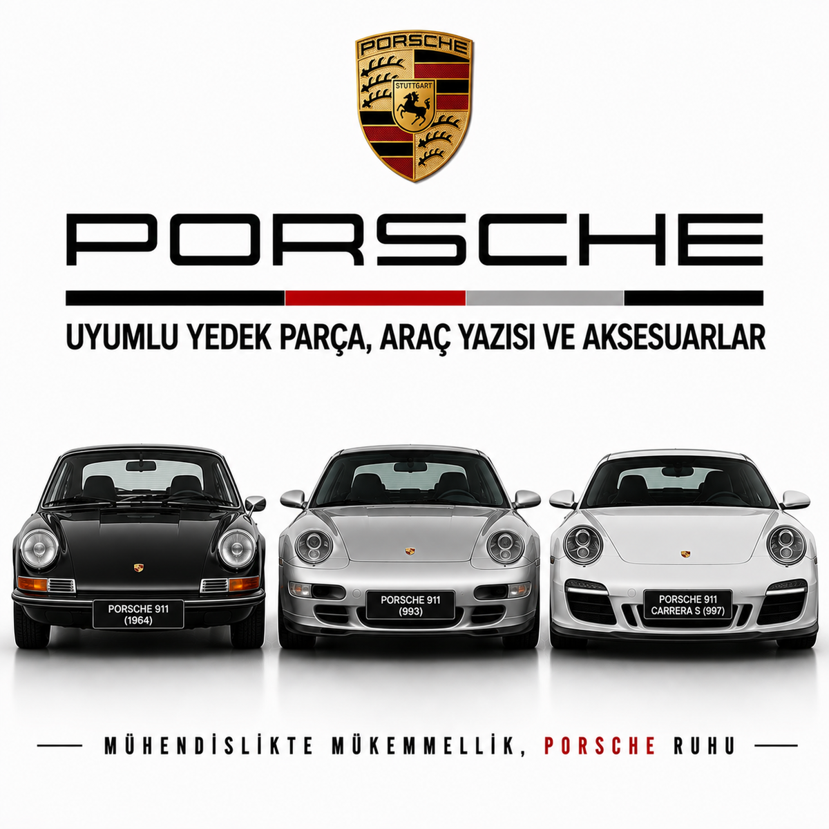Porsche Uyumlu Yedek Parça, Araç Yazısı ve Aksesuarlar