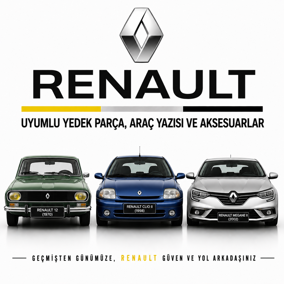 Renault Uyumlu Yedek Parça, Araç Yazısı ve Aksesuarlar
