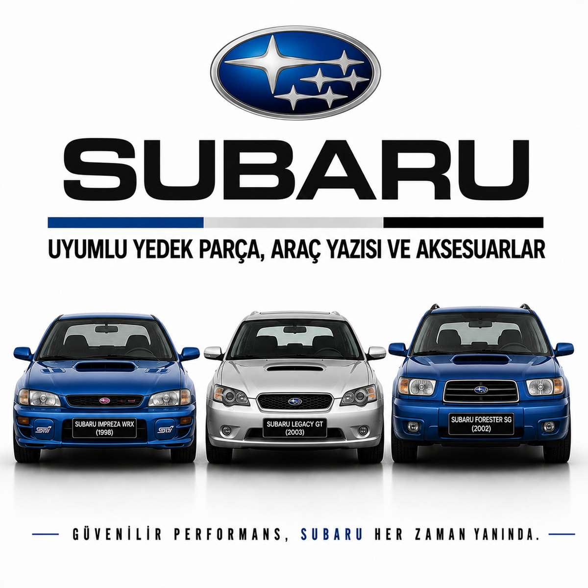 Subaru Uyumlu Yedek Parça, Araç Yazısı ve Aksesuarlar