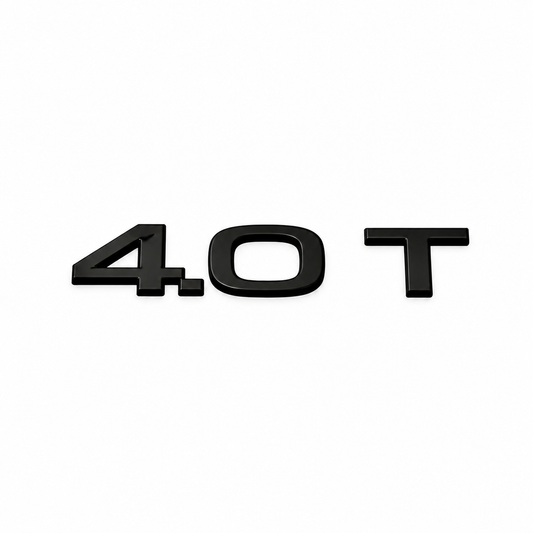 4.0 T Siyah Bagaj Yazısı Audi Uyumlu