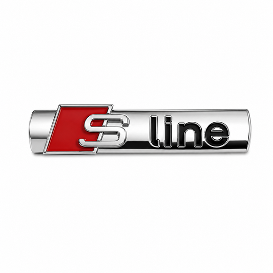 S Line Siyah Krom Bagaj Yazısı Audi Uyumlu