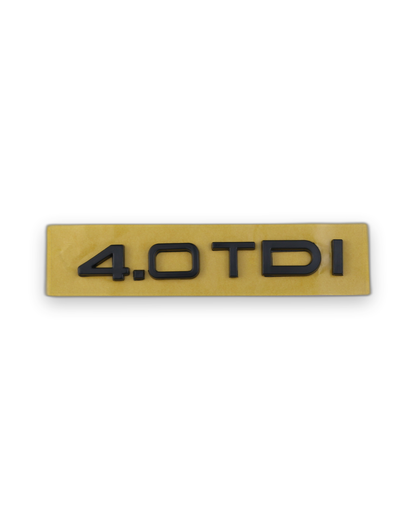 4.0 TDI Siyah Bagaj Yazısı Audi Uyumlu