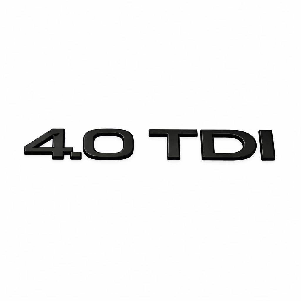 4.0 TDI Siyah Bagaj Yazısı Audi Uyumlu