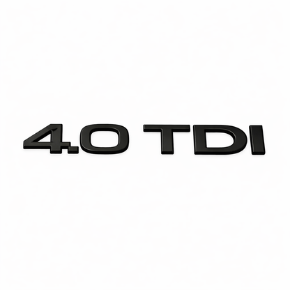 4.0 TDI Siyah Bagaj Yazısı Audi Uyumlu