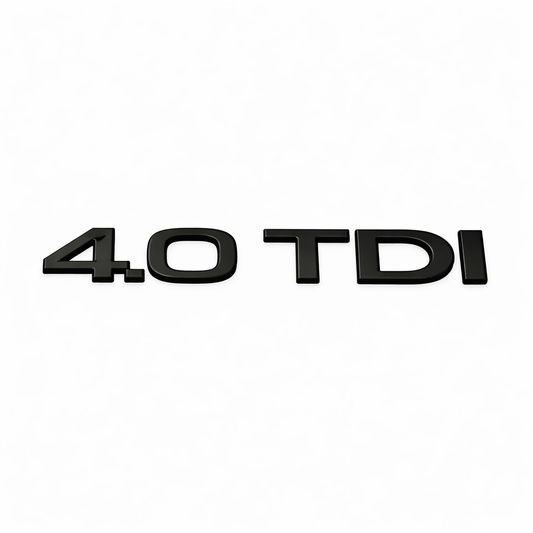 4.0 TDI Siyah Bagaj Yazısı Audi Uyumlu