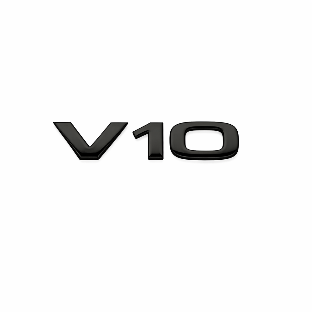 V10 Siyah Bagaj Yazısı Audi Uyumlu