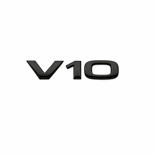 V10 Siyah Bagaj Yazısı Audi Uyumlu