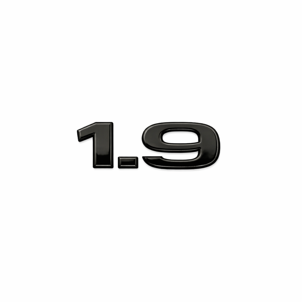 1.9 Siyah Bagaj Yazısı Audi Uyumlu